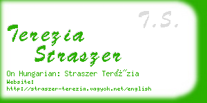 terezia straszer business card